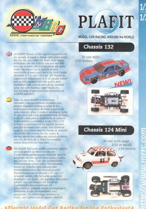 Folleto publicidad: Plafit Model Car Racing, Around the world 1/32 1/24 (MRRC Internacional Hobbies )