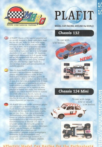 Folleto publicidad: Plafit Model Car Racing, Around the world 1/32 1/24 (MRRC Internacional Hobbies )