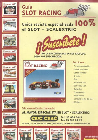 Folleto publicidad: Guia Slot Racing