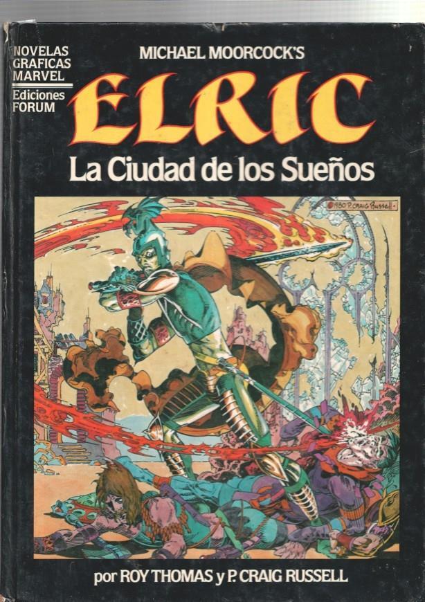 Novelas Graficas Marvel: Elric la ciudad de los sueños (cubierta con golpe en sus cantos)