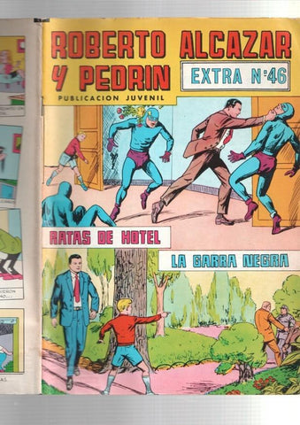 Roberto Alcazar y Pedrin color extra numero 46: Ratas de Hotel y La garra negra