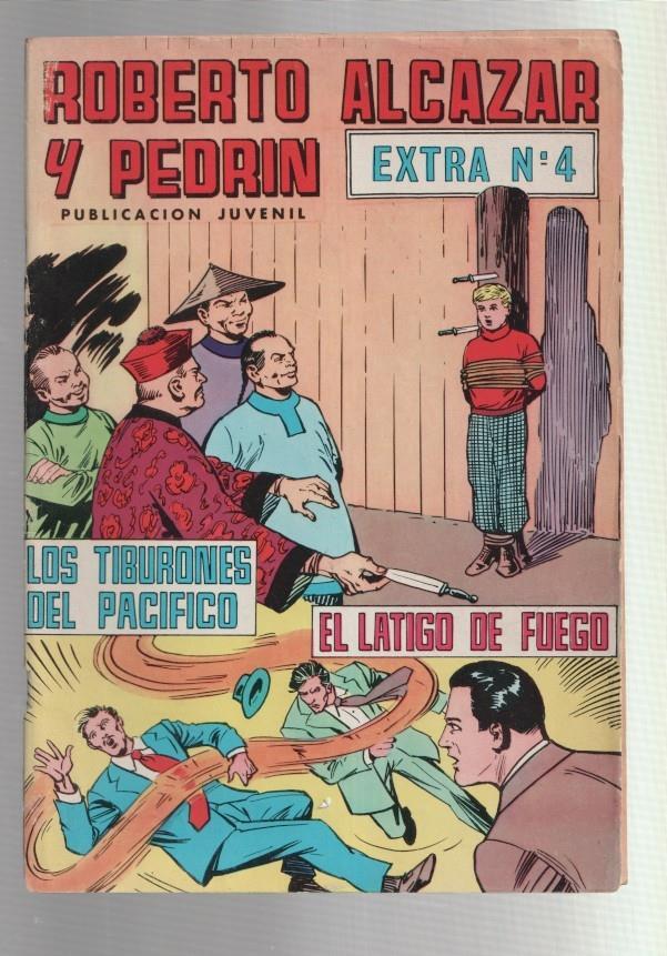 Roberto Alcazar y Pedrin color extra numero 04: Los tiburones del pacifico y El latigo de fuego