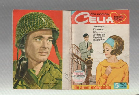 Celia numero 139: Un amor inolvidable, trasera foto artista Stuart Whitman