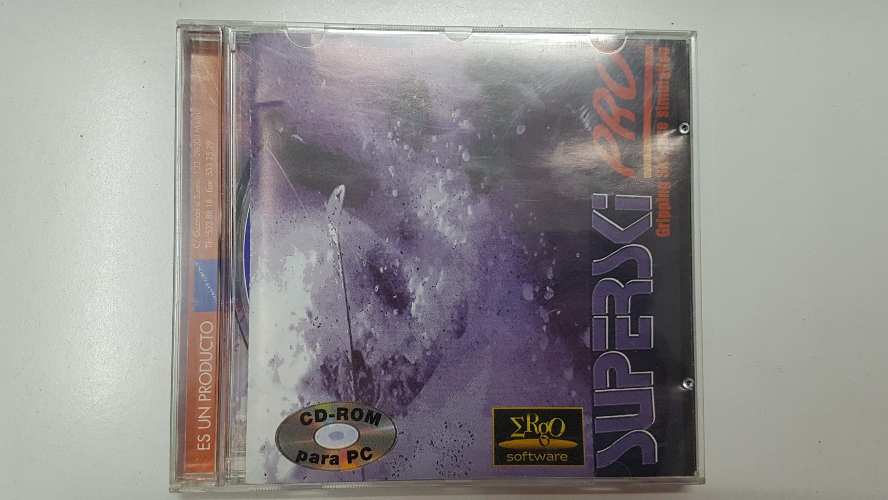 CD Juego PC: Superski Pro. Simulador de esqui (1994 Mindscape). Ergo software