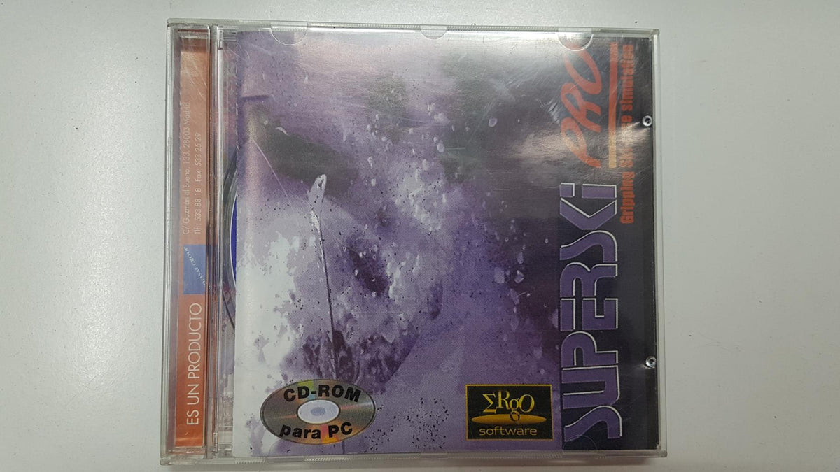 CD Juego PC: Superski Pro. Simulador de esqui (1994 Mindscape). Ergo software