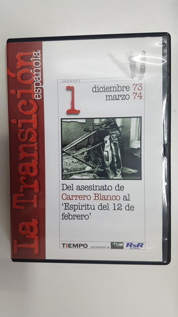 DVD documental: Del asesinato de Carrero Blanco al Espiritu del 12 de febrero. Coleccion La Transicion Española num 1. diciembre 73 marzo 74