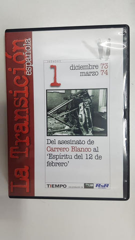 DVD documental: Del asesinato de Carrero Blanco al Espiritu del 12 de febrero. Coleccion La Transicion Española num 1. diciembre 73 marzo 74