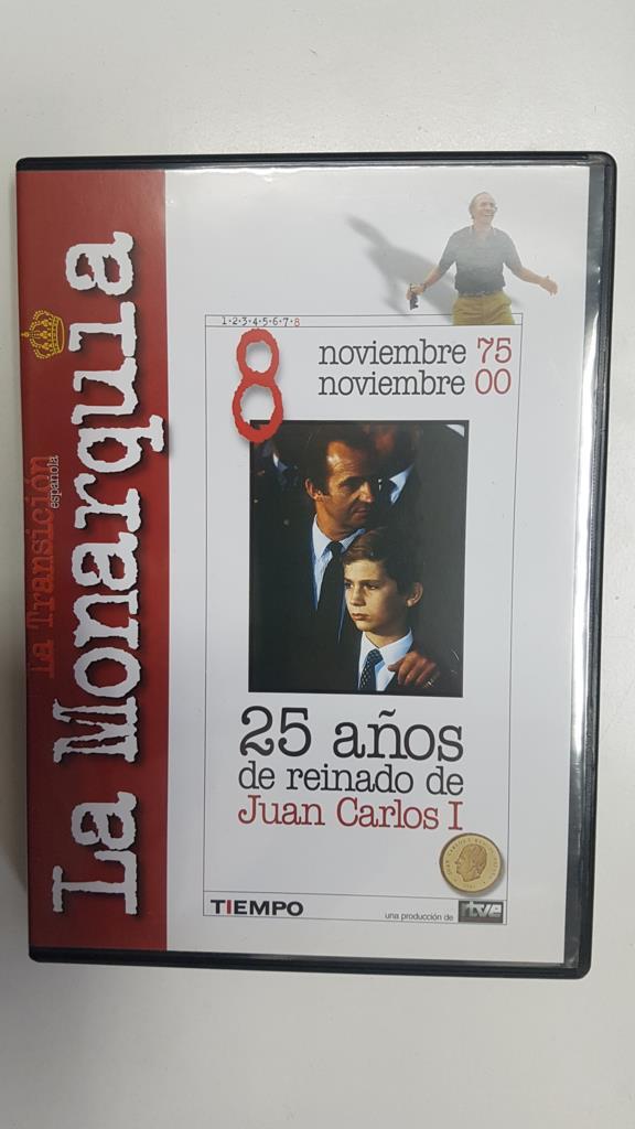 DVD documental: 25 años de reinado de Juan Carlos I. Coleccion La Transicion Española num 8. Noviembre 75 noviembre 00