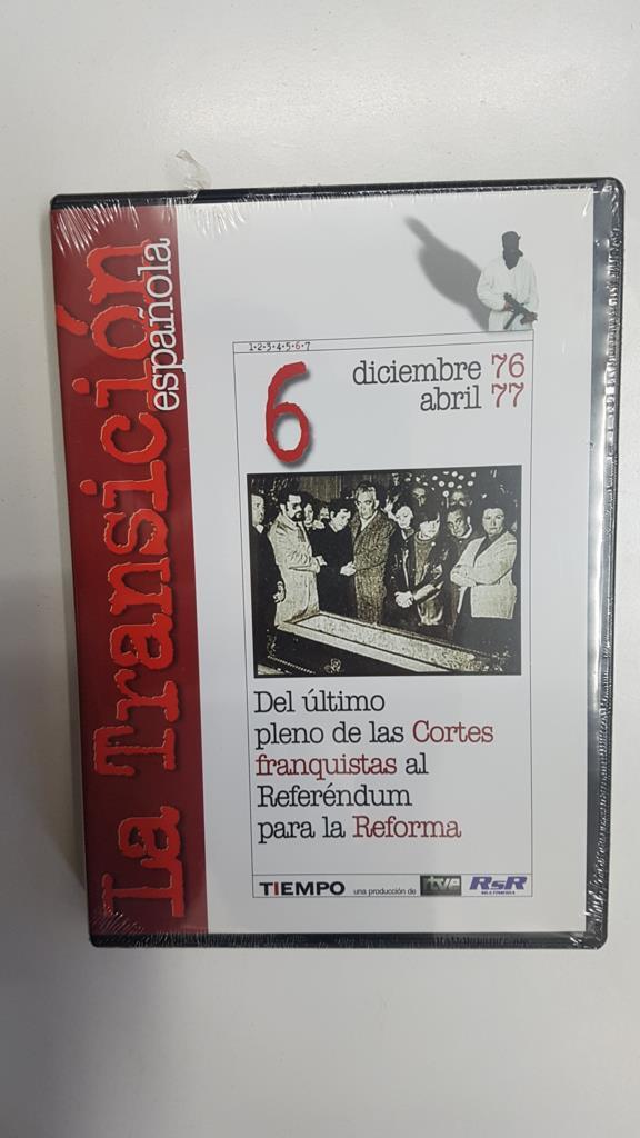 DVD documental: Del ultimo pleno de las cortes franquistas al referendum para la reforma. Coleccion La Transicion Española num 6. Diciembre 76 abril 77