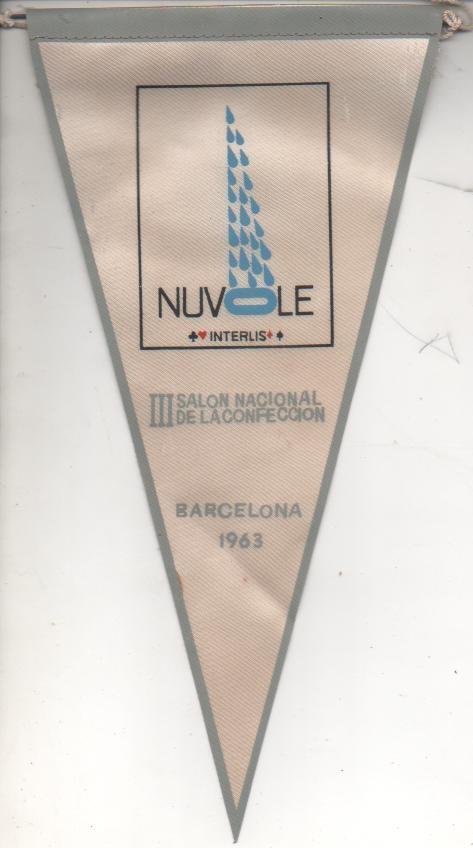 Banderin E00367: Banderin III Salón Nacional de la Confección, Barcelona 1963