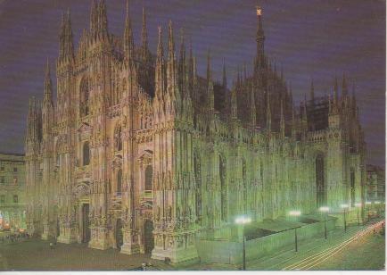 Postal E05358: Il Duomo (notturno), Milano