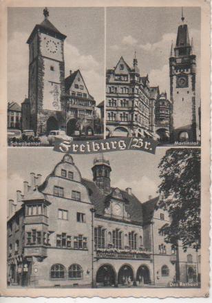 Postal E05331: Bilder von Freiburg/Br