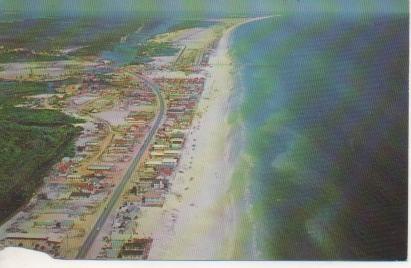 Postal E05361:Aerial View Panama City Beaches, Florida