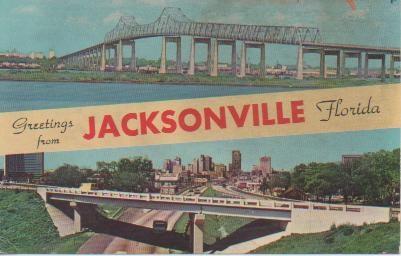 Postal E05362: Greetings from Jacksonville, Florida