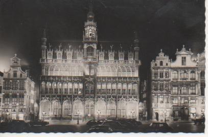 Postal E05392: Postal B/N Maison du Rot, Burxelles