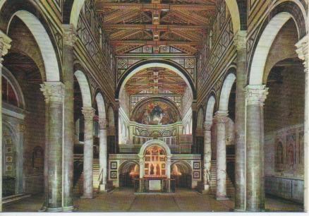 Postal E05395: Basilica de S. Miniato al Monte, Interno. Firenze