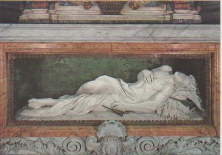 Postal E05405: Statua del Martire (Giorgrtti) Catacomba di S. Sebastiano