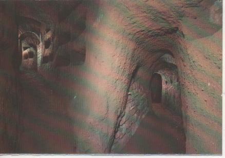 Postal E05409: Incrocio di galleire, Catacomba di S.Sebastiano