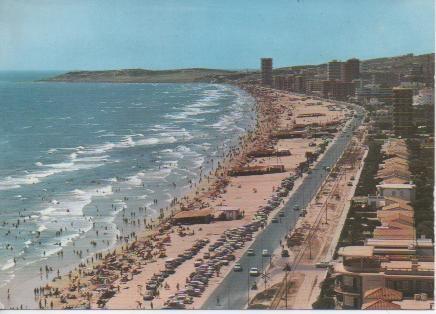 Postal E05242: Vista general de la Playa San Juan, Alicante