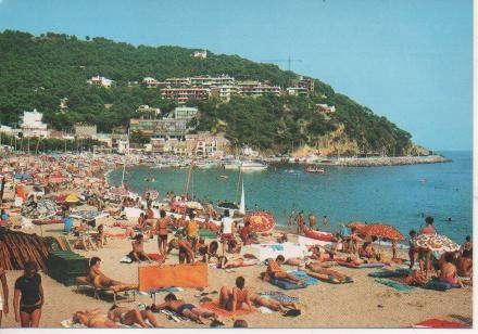 Postal E05252: Vista de la playa de Llafrach, Costa Brava