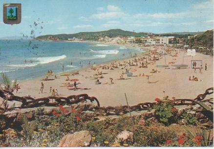 Postal E05253: Vista genersl de la playa de Altafulla-Tarragona