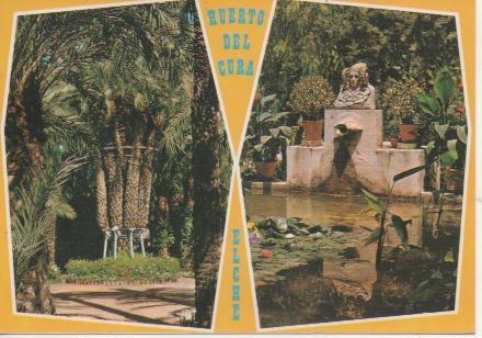 Postal E05254: Imágenes del Huerto del Cura, Elche