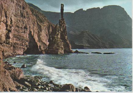 Postal E05212: Dedo de Dios y Puerto de Las Nieves en Agaete, Gran Canaria