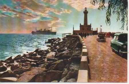 Postal E05228: Atardecer en el Rompeolas, Barcelona