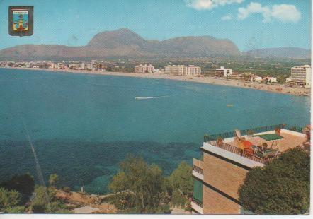 Postal E05288: Playa de Poniente Benidorm, Alicante