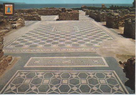 Postal E05293: Ruinas de Ampurias. Mosáicos Romanos La Escala-Costa Brava
