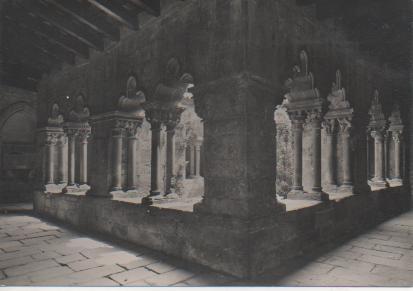 Postal E05303: Postal B/N Claustro del Antiguo Monasterio de San Pau del Camp.S.XII, Barcelona