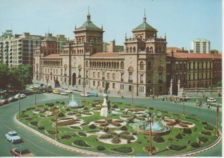 Postal E05264: Pl Poeta zorilla y Academia de Caballeria, Valladolid