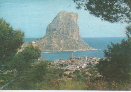 Postal E05283: Calpe con su Peñon de Ifach, Benidorm-Alicante
