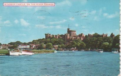 Postal E05275: Windsor Castle, and River Thames