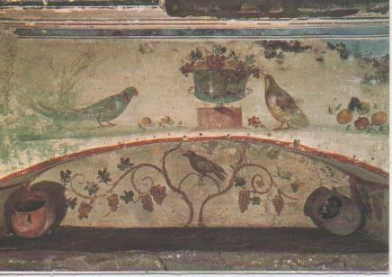 Postal E05413: Pittura nel mausole di M. Clodius Hermès. Catacomba di S.Sebastiano