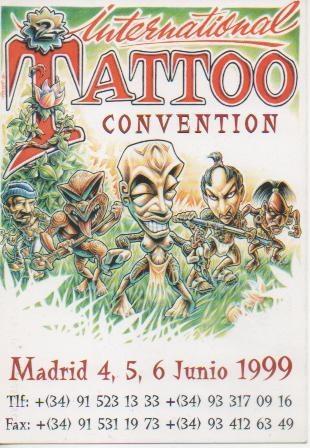 Postal E05515: InternationalTatttoo Convention, Madrid 4,5,6 Junio 1999
