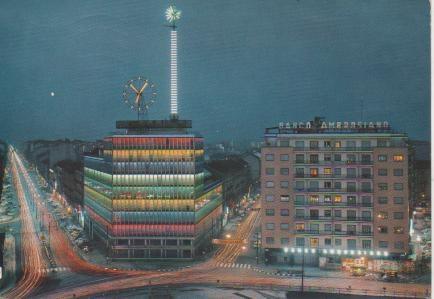 Postal E05446: Piazzale Loreto-Grattacielodi fuoco, Milano