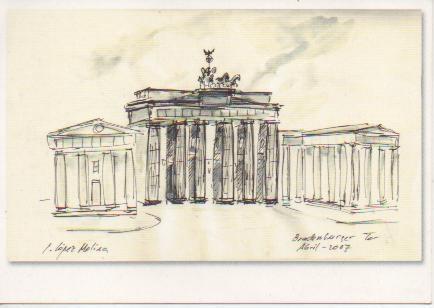Postal E05418: Branderburger Tor