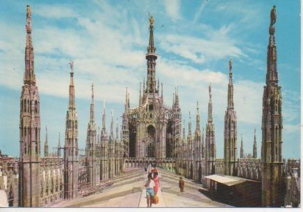 Postal E05428: Tiburio e Guaglie del Duomo, Milano