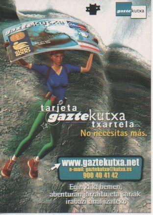 Postal E05511: tarjeta gaztekutxa txartela