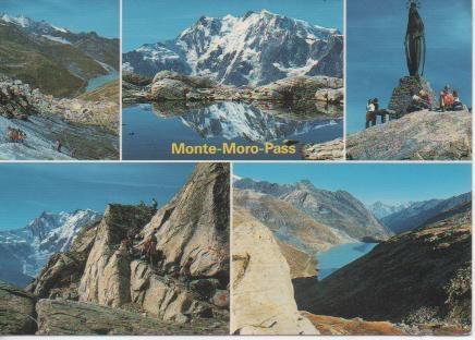 Postal E05465: Monte-Moro-Pass 2868m im Saas-Tal.Wallis