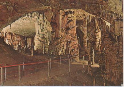 Postal E05475: Postonjnska-Jama, Cave. Slovenija-Jugoslavija