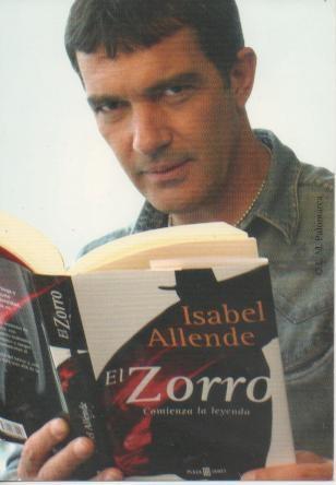 Postal E05482: Antonio Banderas, El Zoro de Isabel Allende