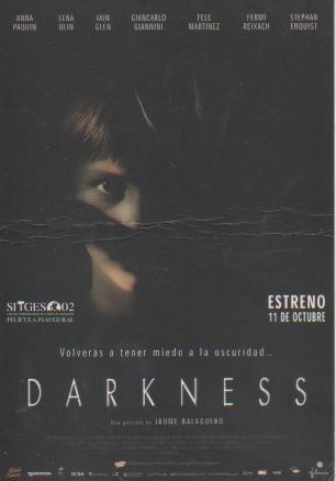 Postal E05483: Postal película Darkness Sitges 2002