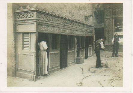 Postal E05204: Caseta d'un escribient de Les Rambles 1905-1910