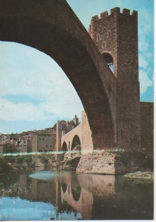 Postal E04936: Pont Romànic. Besalu, Girona