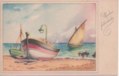 Postal E04911: Pintura Marina