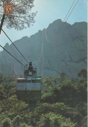 Postal E04946: Funicular aeri de Sant Jeroni, Montserrat