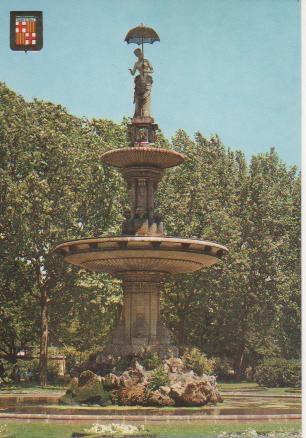 Postal E04950: Parque de laCiudadela. Dama del Paraguas, Barcelona