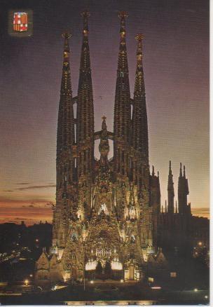Postal E04958: Templo de la Sagrada Familia, Barcelona